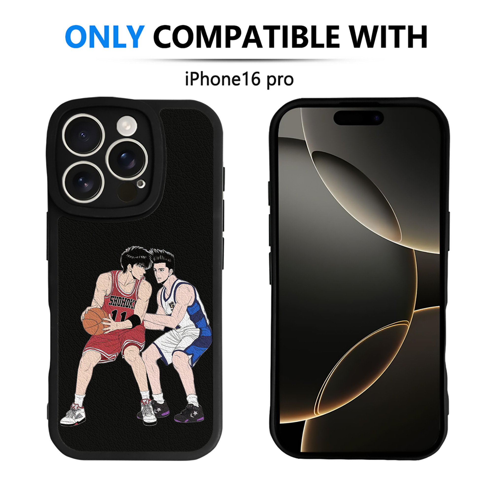 （画像用） SLAM DUNK／スラムダンク 【iPhone 16シリーズ対応】シリコンスマホケース（レザー調） 材質：シリコン